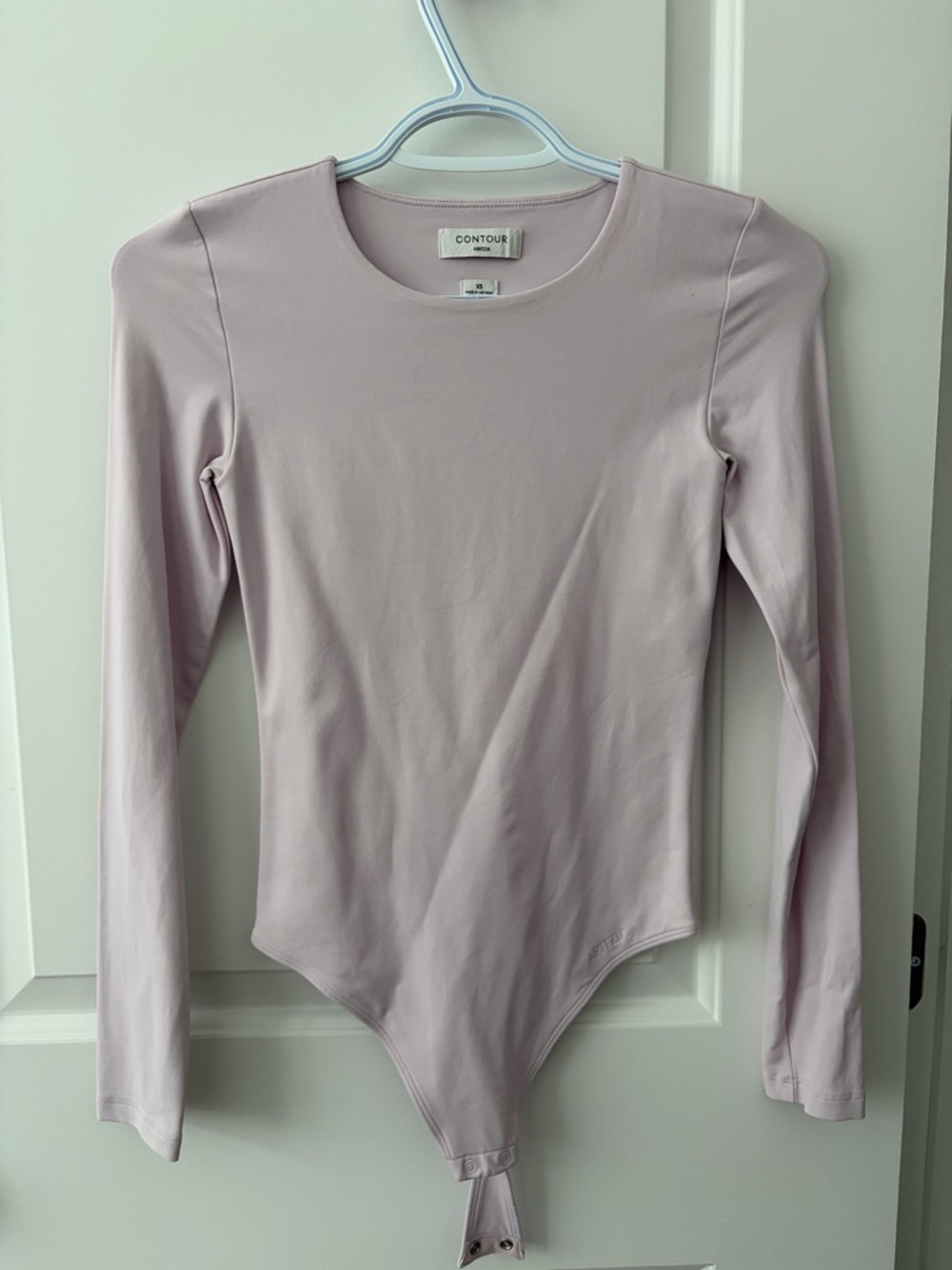 Aritzia Contour Long-Sleeve Bodysuit in Light Mauve